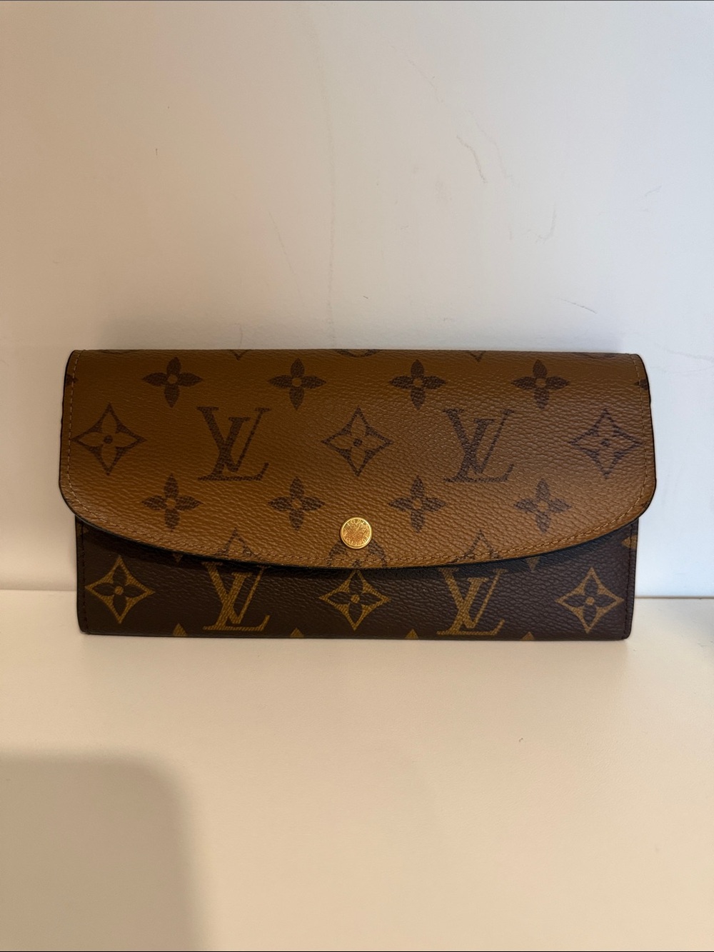 Louis Vuitton Tan and Brown Monogram Wallet